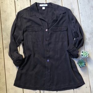 Josephine Chaus Brown Button Up
